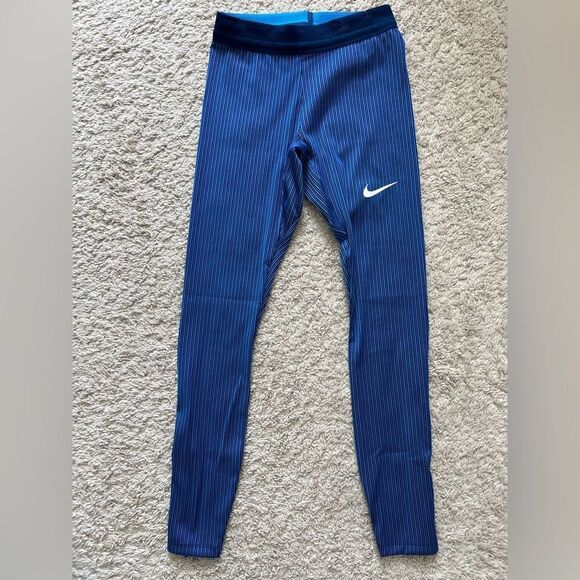 Nike Pro Elite Olympic Blue Racing Tights - Picture 1 of 4